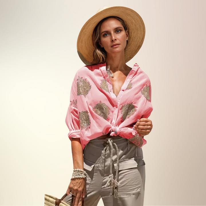 Maja™ | Chic och lätt blus för soliga dagar