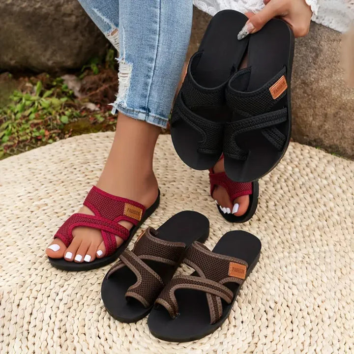 Sofie™ – Halkfria sandaler i perforerat nät