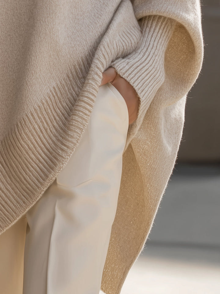 Anneta | Oversized poncho tröja