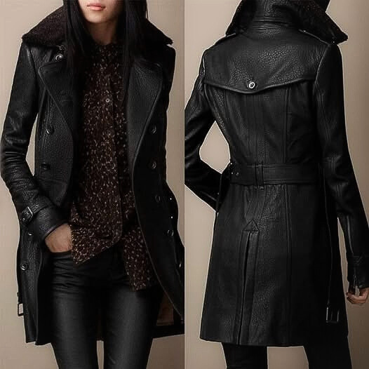 Astrid™ – Elegant Läderjacka i 3/4 Modell