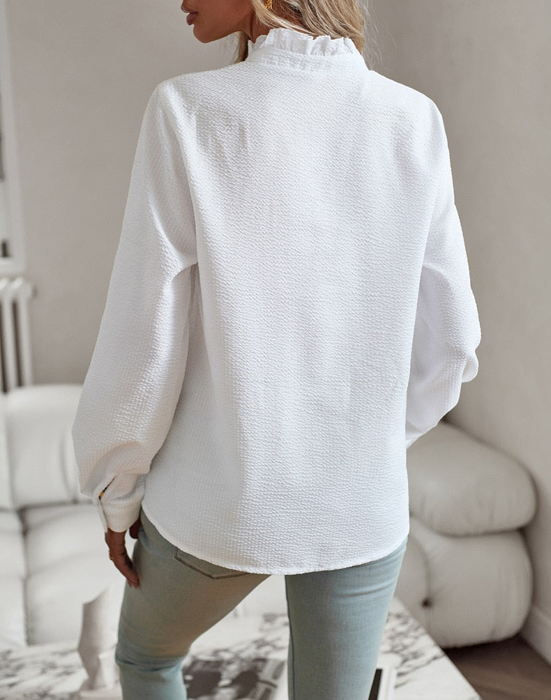 Sivonne™ – Romantisk blus med feminina detaljer