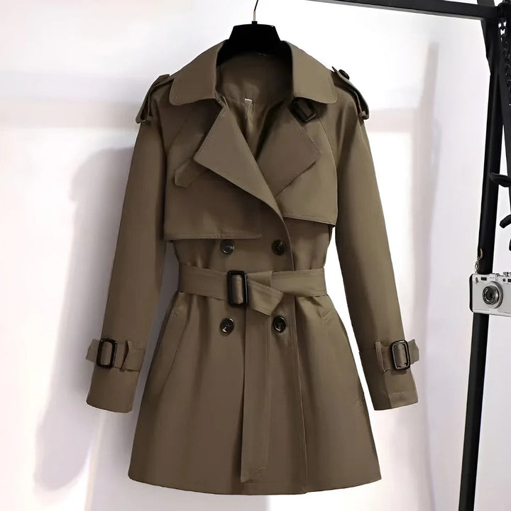 Selinda™ – Kort och Chic Trenchcoat för Damer