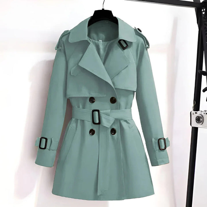 Selinda™ – Kort och Chic Trenchcoat för Damer