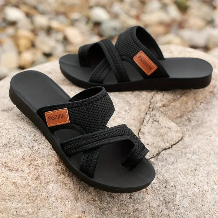 Sofie™ – Halkfria sandaler i perforerat nät