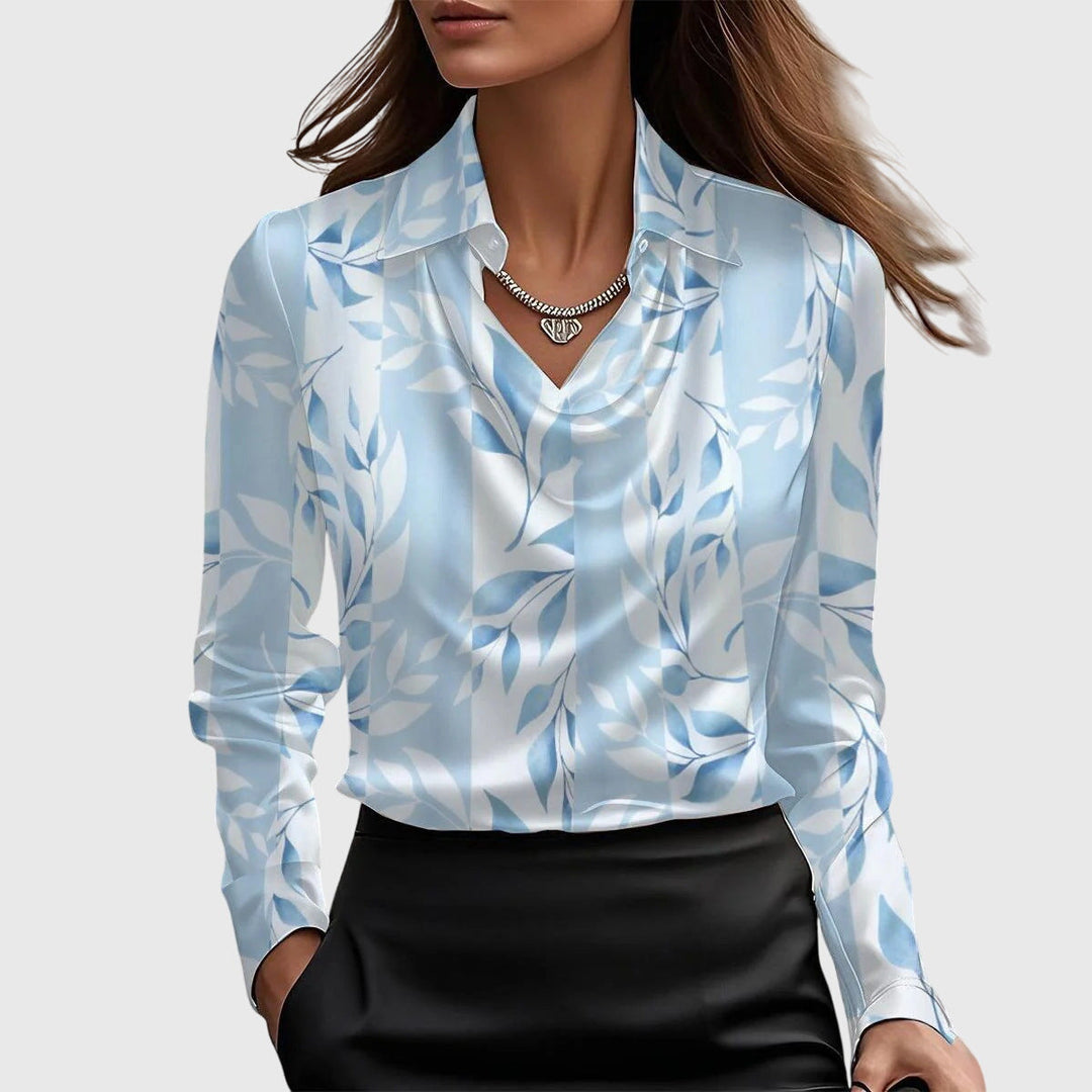 Brooklyn – Elegant blus i satinlook