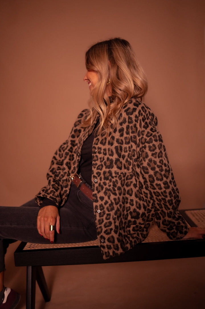 Selvina™ – Trendig Leopardjacka för Kvinnor
