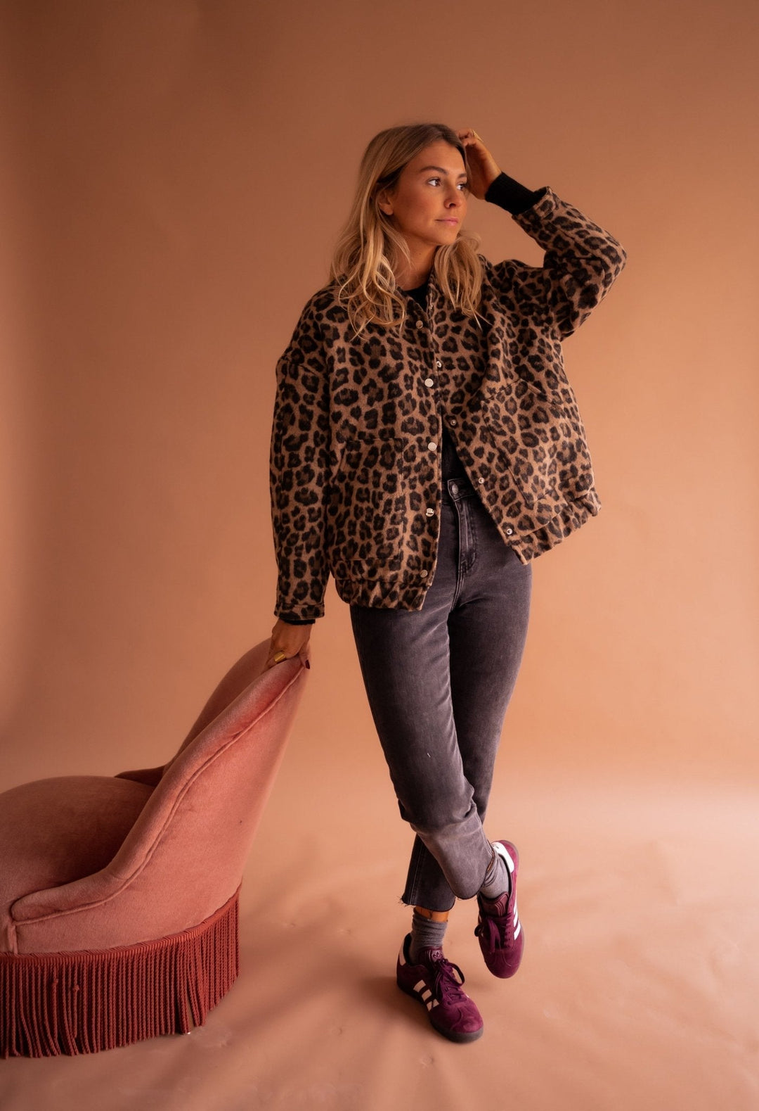 Selvina™ – Trendig Leopardjacka för Kvinnor
